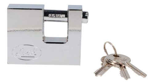 Candado Acero Para Cortina Llave Estándar 80mm Lock L22C70ECSB