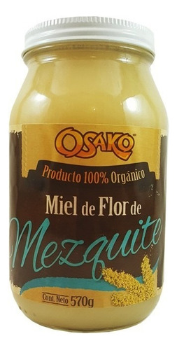 Miel De Abeja Orgánica Flor De Mezquite 570g