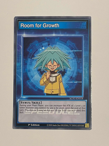 Yugioh! Speed Duel Room For Growth Sgx1-ens18