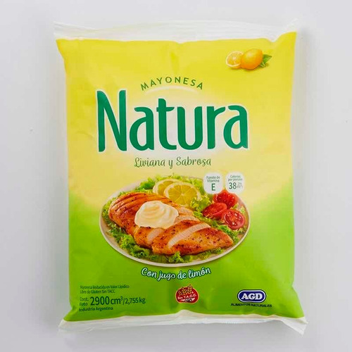 Mayonesa Natura X 3 Kg Caja X 4 Unidades