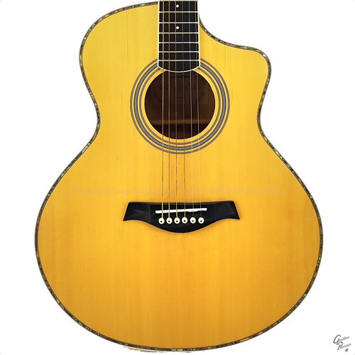 Guitarra Electroacustica Eq Afinador Funda Acolchada Premium