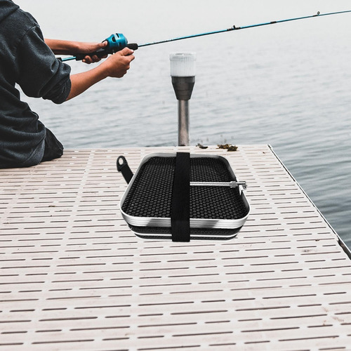 Cesta De Pescado Plegable Pesca Mantenga De Negro