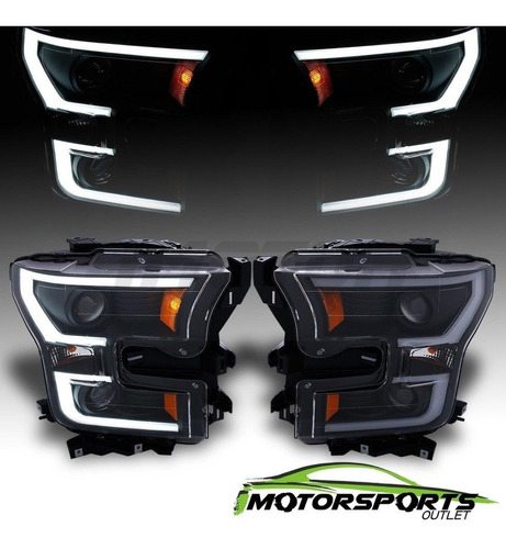 Faros Oscuras Led  Para Ford F150 2016-2017