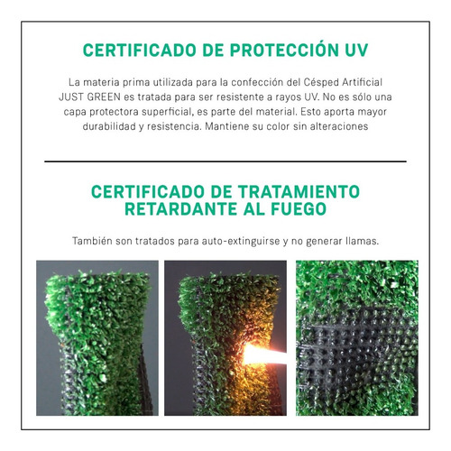Cesped Alfombra Pasto Sintetico 10mm Premium Alto Transito