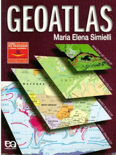 Livro Geoatlas (prof.) - Maria Elena Simielli - 168 Paginas