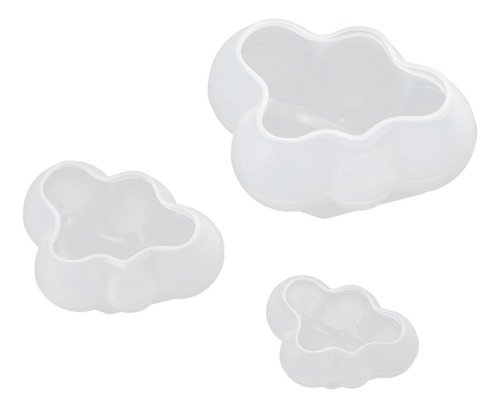 3 Peças De Molde De Silicone Em Forma De Nuvem, Fácil Deform