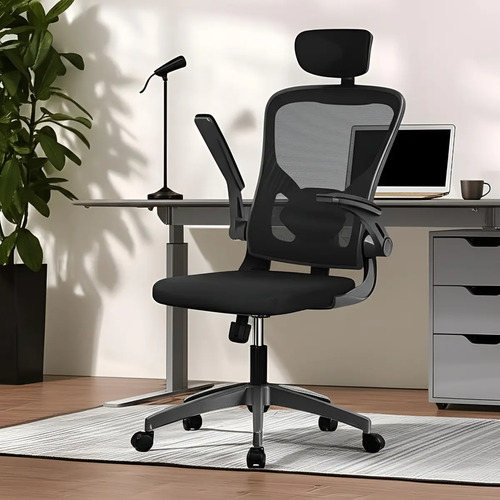 Cadeira de Escritório Ergonômica Python Fly com Cabide, Apoio de Cabeça e Suporte Lombar