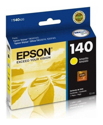 Cartucho Epson T140 T140420 140 Amarillo Original Tx560 525