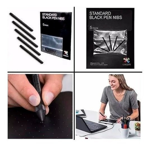 Imagen 4 de 6 de Puntas Repuesto Wacom Ack20001 Standard X5 Intuos Cintiq
