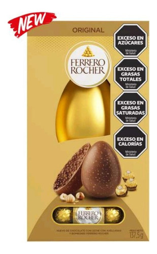 Huevo De Pascua Rocher  Box  Chocolate 137,5g X 12 Unidades