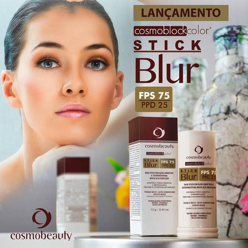 Base Bastão Com Proteção Solar Fps75 Cor Bronze Cosmobeauty