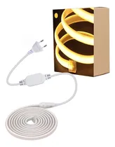 Comprar Tira Led Calida 5mts Neon Flex Cob 220v Siliconada Flexible