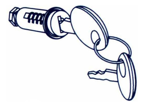 Cilindro De  Chapa Con Llave P/ Baul Shad 201722r