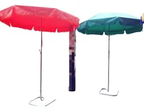 Comprar Sombrillas De Lino Plastificado Y Tubo Zincado Y Bases - 