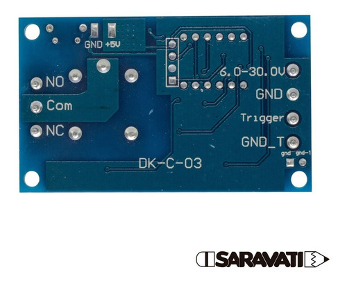 Módulo temporizador digital programable 6v ~ 30v Relé 5v