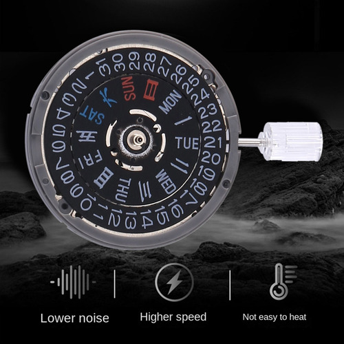 Reloj Mecánico Nh36 Movement 3.8 Crown Position Replace Wa