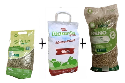 Pack Heno Alfalfa + Heno Ballica + Cubos Alfalfa-ballica