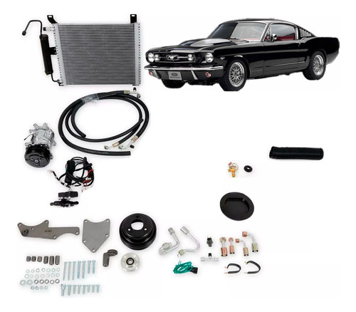 Kit Ar Condicionado Ford Mustang 67  Compressor+condensador 