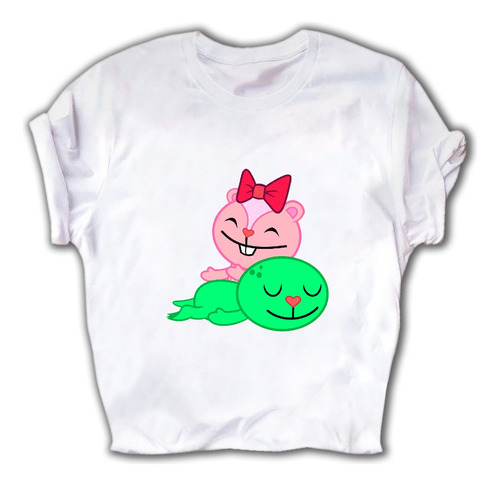 Playera De Happy Tree Friends Giggles Dando Masaje