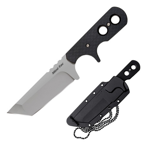 Cuchillo De Hoja Fija Mini Tac Con Funda Cold Steel