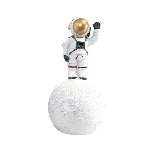 Escultura Decorativa Astronauta Ascenando Em Resina