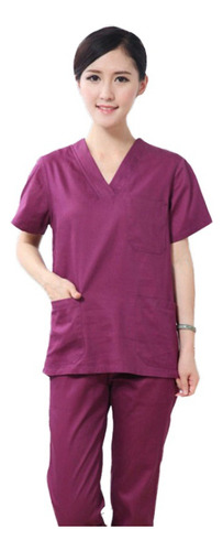 Pantalón Uniforme De Algodón Para Hombre Y Mujer Con Cuello