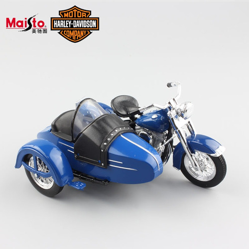 Moto Harley Fl Hydraglide  1 18  Aprox 11c  Colección C/caja