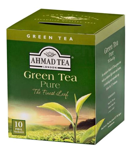 Te Ahmad Tea Green Pure Caja X 10 Sobres