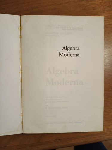 Álgebra Moderna - G. Birkhoff, S. Maclane, 4a Ed.