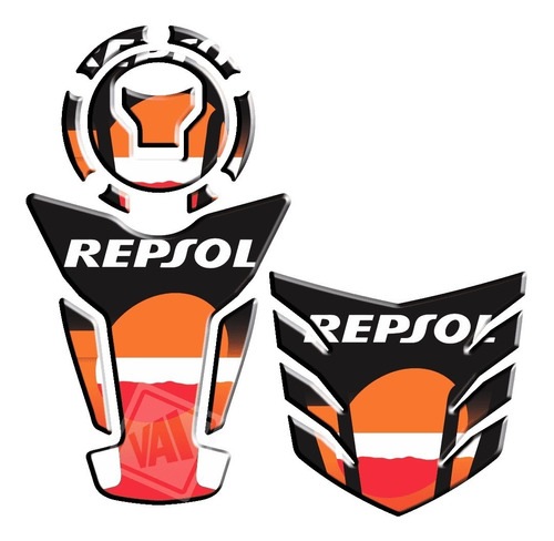 Kit Protetor Tanque Bocal Rabeta Fan Titan 160 Repsol