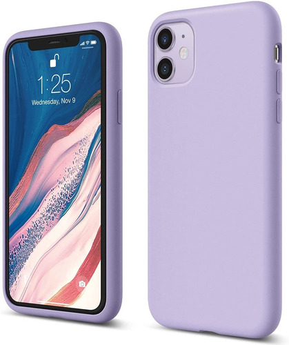 Funda Violeta iPhone 11 Con Proteccion De Pantalla Y Camara