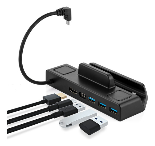 Estación De Acoplamiento Para Steam Deck Hub Usb C+3xusb3.0