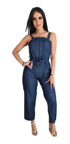 Palazzo Mezclilla Para Dama Mono De Mezclilla Mujer Cuotas sin