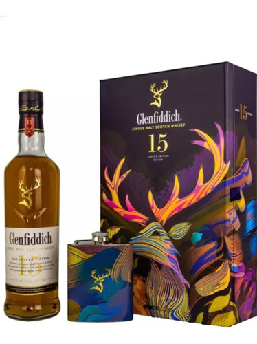 Whisky Glenfiddich 15 Años Con Petaca De La Destilería 
