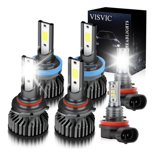 Visvic Para Toyota Camry Combo Bombilla Led Haz Alto Kit Csp