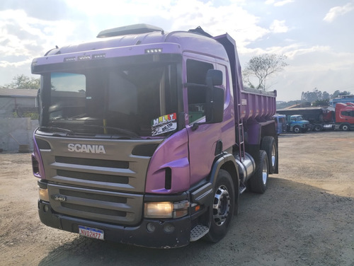 Scania Roxa Basculante, Pronta Para Rodar
