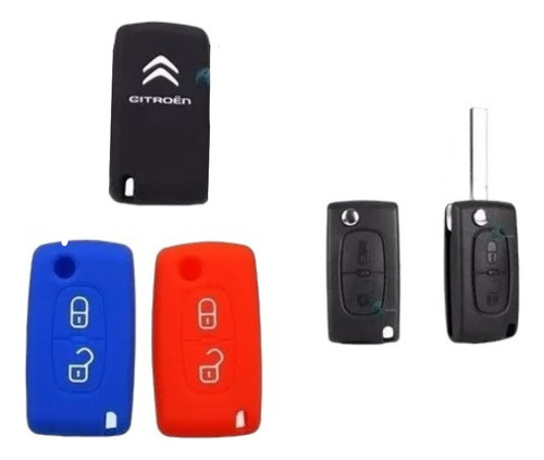 Funda De Llave Auto Citroen 2 3 Botones Navaja