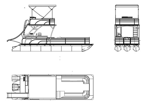 Fluvimar Pontoon F Boat 9500 Duplo Deck - Mercury 225l 3.4l