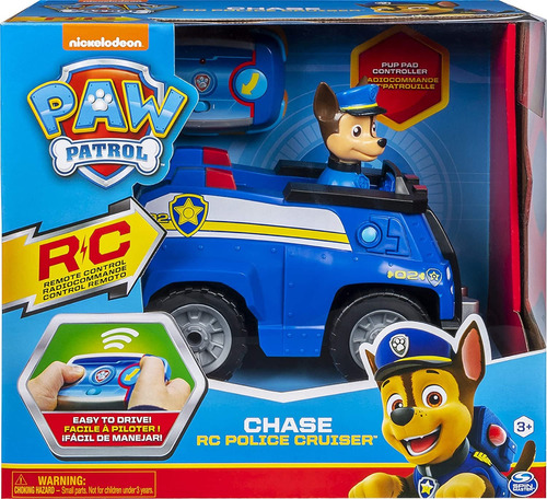 Paw Patrol, Coche de Chase Control Remoto con 2 direcciones