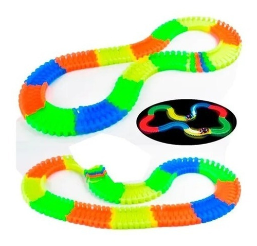 Pista Flexible Magic Tracks 360 Pcs Luminosa Juguetes Niños