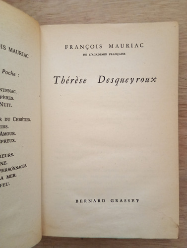 Thérèse Desqueyroux - François Mauriac (Usado)