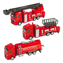 Comprar Conjunto 3 Caminhões De Bombeiro Á Fricção Carrinhos Kit