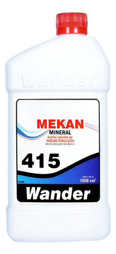 Aceite Corte Soluble Mineral Industrial Wander X 1 Lt