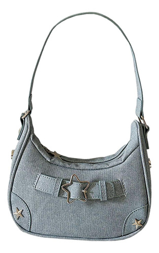 Bolso Vaquero Para Mujer, Bolso Hobo Informal Con