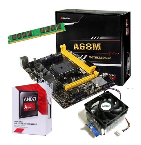 Kit Upgrade Gamer Amd A6 7480 + Asrock+ Radeon R5 + 8gb Ddr3