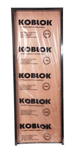 Puerta Placa Koblok Cedrillo 80x200 Marco Chapa 10/15