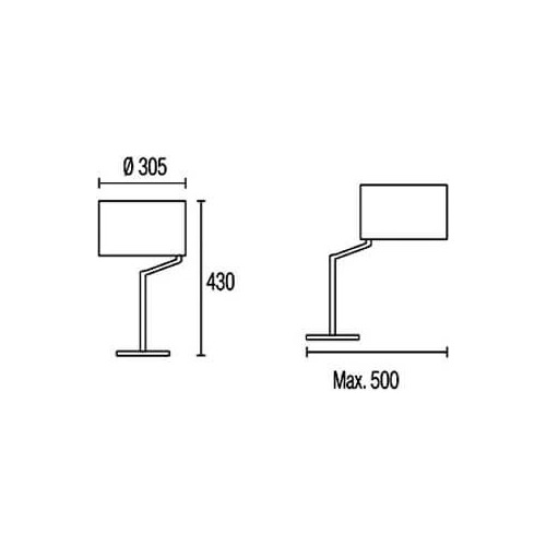 Lampara De Mesa Pantalla Extensible Movil Twist Grok Leds-c4