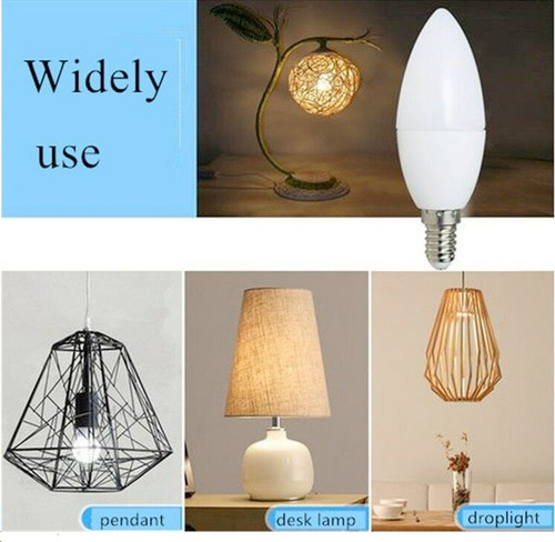 Ampolleta Led Vela 5 Watt, E-14, Luz Fría