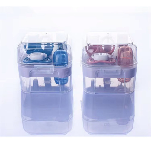 Set De Higiene Y Cuidados Del Bebe Con Cajita Plastica 7 Pcs