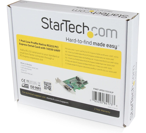 Startech.com Tarjeta Pci Express Pci Express De 1 Puerto De